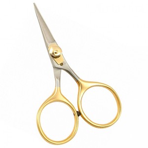 Ciseaux de pêche en acier inoxydable chirurgical avec boucles dorées de 4 pouces, prix de gros, livraison rapide, ciseaux de pêche d'extérieur - Product Image 4