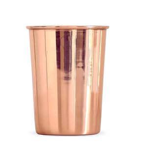 Gobelet martelé en cuivre pur, personnalisable, de luxe, pour l'eau, bienfaits santé et yoga, lot de 4 pièces 300 ml - Product Image 1