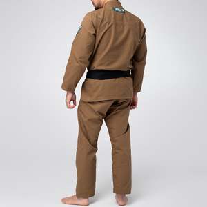Kimono de Jiu-Jitsu Brésilien (BJJ) noir sur mesure, 100 % coton respirant et anti-rétrécissement, avec broderie de haute qualité, tissu durable 450g, pour adultes unisexes - Product Image 2