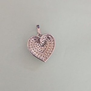 JEWELSPAARK Collier Pendentif Cœur Halo en Diamant Naturel 1,04 Cttw pour Femme, en Argent Sterling Plaqué Or, Sertissage à Griffes Tendance, pour Mariage - Product Image 4