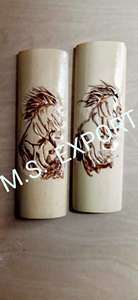 Manche de couteau en os teinté poli, écologique, artisanat naturel, matériau décoratif pour la fabrication de couteaux personnalisés - Product Image 3