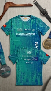 T-shirt de course Marathon Can Tho Heritage, personnalisé par sublimation, respirant, pour événements sportifs, fournisseur de vêtements de sport - Product Image 1