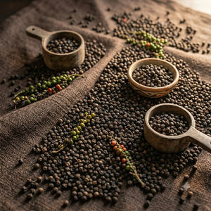 Pimienta Negra India Natural en Grano, Limpia y Seca al Sol para Uso en Exportación, Calidad de Exportación India - Product Image 1