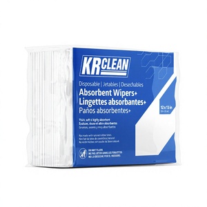 ผ้าเช็ดทำความสะอาดแบบไม่ทอสำหรับใช้ในครัวเรือน ขนาด 300x330 มม. ยี่ห้อ Krclean ซุปเปอร์ซึมซับ นุ่ม อ่อนโยนต่อผิว สำหรับผู้ใหญ่ ผลิตจากโรงงานในเวียดนาม สำหรับส่งออกจำนวนมากแบบ OEM - Product Image 1