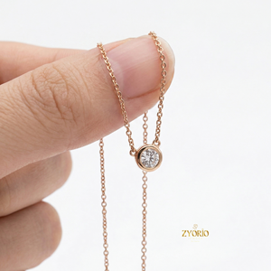 Lab Grown Diamond Link Chain <b>Pendant</b> Necklace Women High Quality PT950 Platinum 18K Pure Yellow <b>Gold</b> Trendy Engagement Gift - Product Image 1
