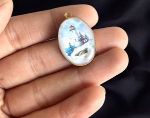 Résine rue pendentif verre charme bijoux résultats et composants - Product Image 2