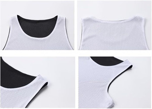 Custom Reversible Breathable Mesh Sports <b>Training</b> <b>Bib</b> 100% Cotton Eco-Friendly Unisex Practice Vest for Soccer Football - Product Image 4