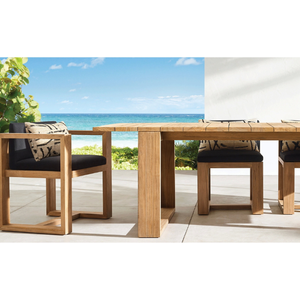 Fauteuil sans accoudoirs en teck robuste, au style moderne et épuré, idéal pour l'extérieur. - Product Image 6