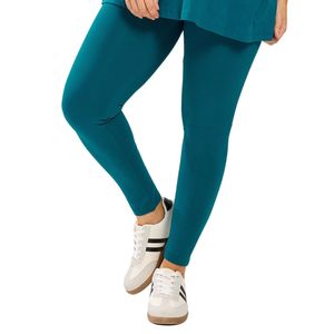 Leggings de Cintura Alta para Mujer, Color Verde Azulado, Elásticos en Cuatro Direcciones, Absorbentes de Sudor, para Yoga y Ejercicio, Fabricante OEM ODM, Venta al Por Mayor Personalizada - Product Image 5