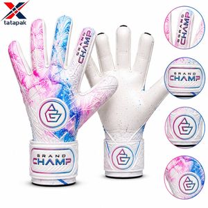 Gants de gardien de but GRAND CHAMP en cuir PU, antidérapants, respirants, à doigts entiers, fermeture auto-agrippante, pour adultes unisexes, best-seller OEM - Product Image 3