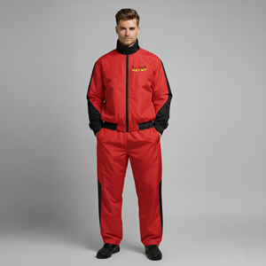 Customized Panel Work Cotton Plus Size Winter Streetwear <b>Tracksuit</b> for Men Custom Printed Logo Windproof Comfortable 2-Piece Set - Product Image 1