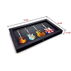Cadre musical pour guitare, rectangulaire 15 cm (7,8 x 13,8 pouces) avec guitare et cadre en verre pour cadeaux musicaux - Product Image 2