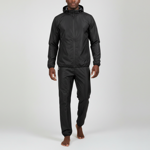 2026 oem Heavy Duty <b>Sauna</b> Suit Men Women Weight Loss Exercise Slimming Black Gym Fitness Workout Anti-Rip Sweat Suit - Product Image 3