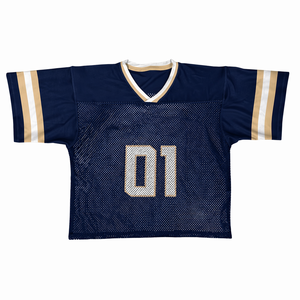 Unisex American Football Jersey 100% Polyester Custom Logo Stitched Embroidery Breathable Short Sleeve Wholesale Supplier - Product Image 1