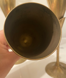 Copa de Vino Plateada de Diseño Griego, Copa de Latón Premium para Decoración de Mesa de Comedor de Lujo, Copas para Bar - Product Image 4