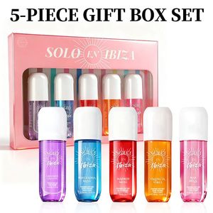 Set Regalo di 5 Profumi per Capelli e Corpo da Donna, 5 Fragranze Dolci e Fresche, Spray a Lunga Durata da 3,4 Oz per le Festività - Product Image 1