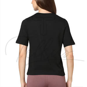 Camisetas de Mujer de Algodón, Lisas, de Lujo, Camiseta de Manga Corta para Mujer - Product Image 2