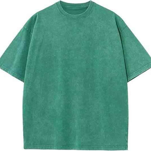 T-shirts pour hommes en coton tricoté 100% avec impression personnalisée, coupe ample, délavés à l'acide, épaules tombantes, séchage rapide, vente en gros - Product Image 1