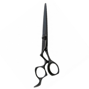 Ciseaux de coiffure professionnels haut de gamme, design ergonomique, noir mat, fabrication au Pakistan - Product Image 2