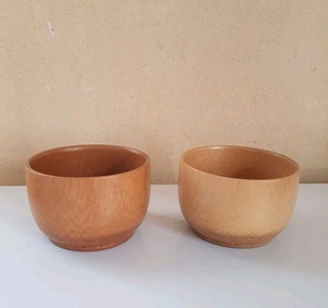Mug en bambou écologique personnalisé avec logo, vente en gros, ensemble de tasses naturelles durables, modèle Blue Lotus Rosie Vo pour promotion d'entreprise - Product Image 2
