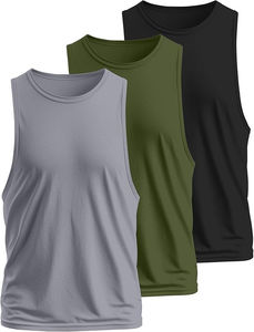 เสื้อกล้ามออกกำลังกายผู้ชายทรงใหญ่พิเศษ ผ้าฝ้าย ระบายอากาศ แห้งเร็ว สไตล์สตรีท เหมาะสำหรับการฝึกซ้อมและเล่นกีฬา - Product Image 4