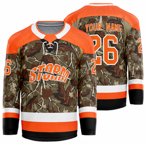 Camiseta Retro de Hockey sobre Hielo Unisex, Estilo Vintage, Uniforme de Equipo Personalizable con Logotipo, Nombre y Número Impresos, Fabricante Mayorista OEM - Product Image 5