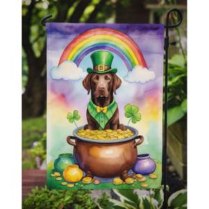Labrador Retriever St Patrick's Day Garden Flag Buzón Decorativo Yard Banner para Patio Obra DE ARTE Camas de flores - Product Image 3