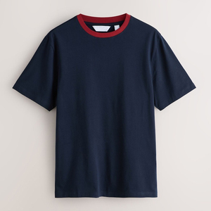 Camiseta Unisex de Algodón Fino, Corte Ajustado, Manga Corta, Tejido Jersey, Color Verde Liso - Product Image 5