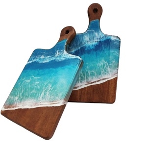 Tabla de cortar personalizada de varios estilos, diseño de madera y resina, tabla de quesos, tabla de cortar para Pizza, superventas, almohadilla de charcutería - Product Image 1