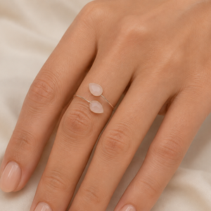 Vintage Wholesale 925 <b>Sterling</b> <b>Silver</b> Rose Quartz <b>Adjustable</b> <b>Rings</b> for Women Fine Gifts Jewelry - Product Image 4