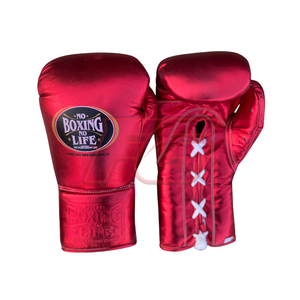 ชุดชกมวยระดับพรีเมียม No Boxing No Life ถุงมือหนังวัวแท้ สำหรับฝึกซ้อมและแข่งขัน ระบายอากาศได้ดี ซับเหงื่อ ยืดหยุ่น กระชับมือ - Product Image 3