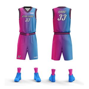 Ensemble d'uniformes de basket-ball pour hommes personnalisables Cool New Style avec respirant Plus Size Options Logo personnalisé inclus - Product Image 1