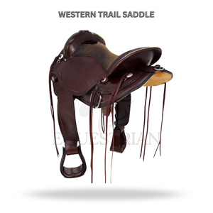 Western Trail Saddle Horse Riding Saddle Equestrian <b>Equipment</b> - Product Image 2