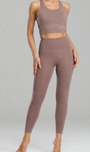 Ensemble de survêtement sportif pour femme, taille élastique, respirant, imprimé, col montant, léger, longueur genou, pour l'automne - Product Image 3