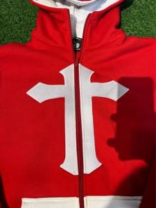 2026 Men's Tracksuit Custom Logo With <b>Embroidery</b> 100% Cotton Fleece 450Gsm Tracksuit For Men - Product Image 2