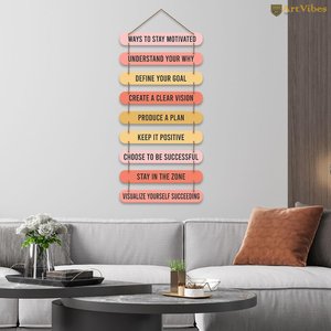 Moderna Decoración de Pared con Frase Motivacional en Madera MDF para Oficina - Product Image 2
