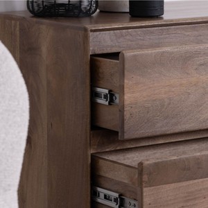 ตู้ลิ้นชักสไตล์วานดานา รอยัล ฮาร์โมนี ทำจากไม้มะม่วงแท้ รุ่นเกตา พร้อมลิ้นชักเปิดกว้าง 3 ช่อง - Product Image 4