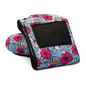 Muñequeras de Nailon con Diseño Floral Único y Cierre de Gancho y Bucle para Soporte y Comodidad en el Deporte - Se Venden en Pares - Product Image 1