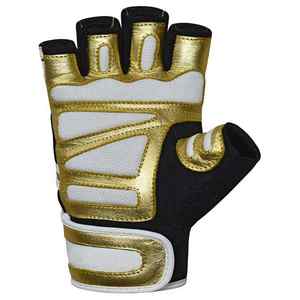 Guantes Deportivos Unisex de Medio Dedo, Color Dorado, Transpirables, Absorbentes de Humedad, Protección UV, para Ciclismo, Culturismo y Actividades al Aire Libre, Precio al por Mayor - Product Image 3