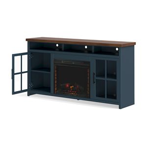 Bridgevine Home Nantucket 74 pollici Blue Denim Whiskey Finish TV basamento Console di montaggio minimo richiesto per TV 85 pollici più piccolo - Product Image 6