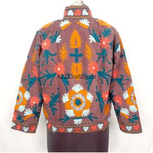 Wholesale Embroidered Breathable Cotton Lining Eco-Friendly Quick Dry Cotrise <b>Jackets</b> Unisex Coat Spring Autumn Ethnic - Product Image 5