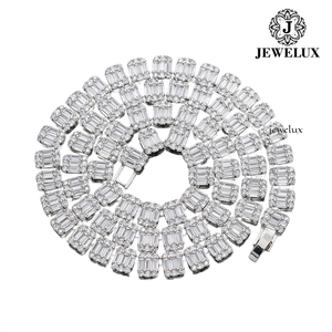 Oferta Especial: Cadena Cubana de Plata 925 con Baño de Oro 18K/14K y Moissanita, Joyería de Lujo Estilo Hip Hop Unisex, Venta al por Mayor para India - Product Image 4