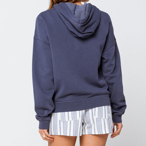 Sweat à capuche OEM surdimensionné 100 % coton molletonné pour femme, design épaules tombantes, idéal pour l'hiver, avec option de vente en gros OEM - Product Image 2