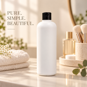 Flacon cosmétique HDPE de 500 ml avec bouchon à clapet |   Contenant d'emballage rechargeable pour produits de soin de la peau, produits de beauté et de soins personnels, shampooing - Product Image 2