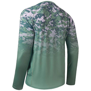 Camiseta de Manga Larga para Hombre, Cuello Redondo, Secado Rápido, Transpirable, Informal, de Algodón/Fibra de Bambú, Corte Regular, con Estampado Digital - Product Image 2