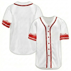 Camiseta de Béisbol Personalizada Unisex para Adultos, Manga Corta, Cuello en V, Negra y Azul, Impresión Sublimada, Transpirable, de Secado Rápido, 300g Poliéster - Product Image 3