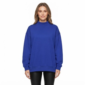 Sudadera de Alta Calidad Personalizada para Mujer, Cuello Alto, Corte Holgado, Manga Larga, Estilo Casual para Uso Diario - Product Image 1