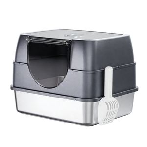 Lettiera per Gatti Galaxy Gray 9L Taglia XXXL in Materiale ABS Chiusa e Sigillata per Prevenire gli Odori Stabile e Durevole per Famiglie con Animali Domestici in Tutto il Mondo - Product Image 3