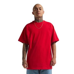 Venta caliente Color sólido cómodo hombres camiseta logotipo personalizado camiseta al por mayor 100% algodón transpirable tela Oversize hombres camisetas - Product Image 1