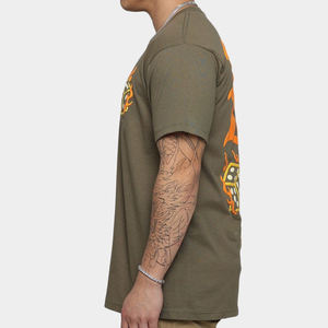 Camiseta Premium Urbana con Estampado Gráfico, Tejido Transpirable, Diseño de Letras en Relieve Personalizadas, Ropa Casual, Pedidos al por Mayor, Moda - Product Image 5
